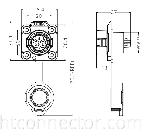 Welded metal waterproof plug